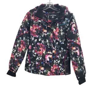 NOIZE PUffer Florence Insulated Combo Snow Jacket Long Sleeve Multi Size 12 NWT